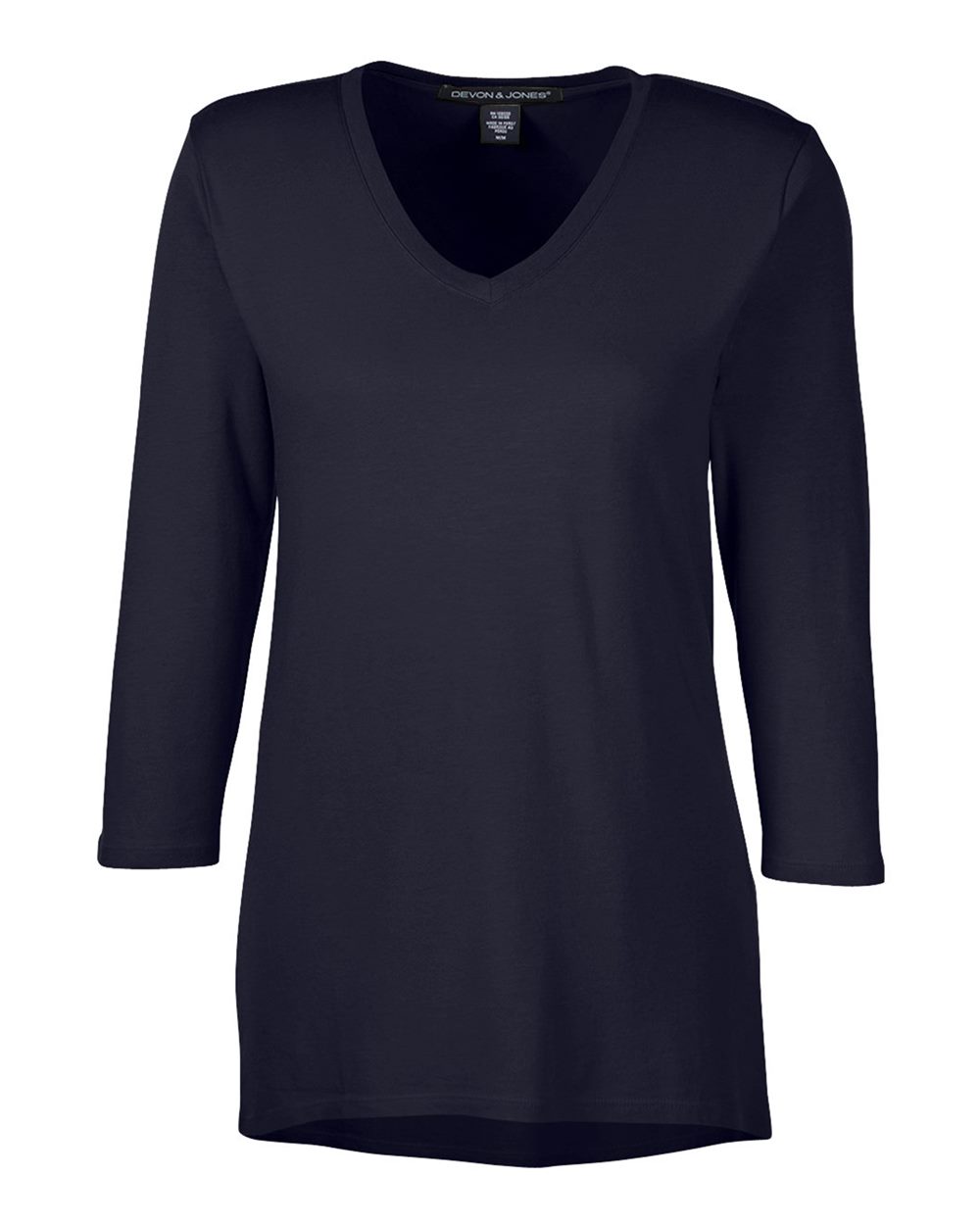 Devon & Jones Women's Perfect Fit™ Bracelet-Length V-Neck Top - DP184W