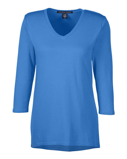 Devon & Jones Women's Perfect Fit™ Bracelet-Length V-Neck Top - DP184W
