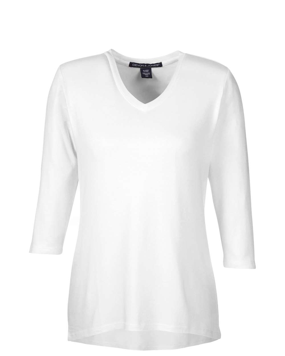 Devon & Jones Women's Perfect Fit™ Bracelet-Length V-Neck Top - DP184W