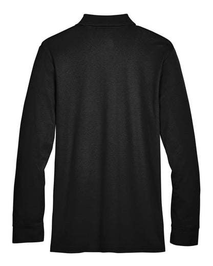 Devon & Jones Men's CrownLux Performance® Plaited Long Sleeve Polo - DG20L