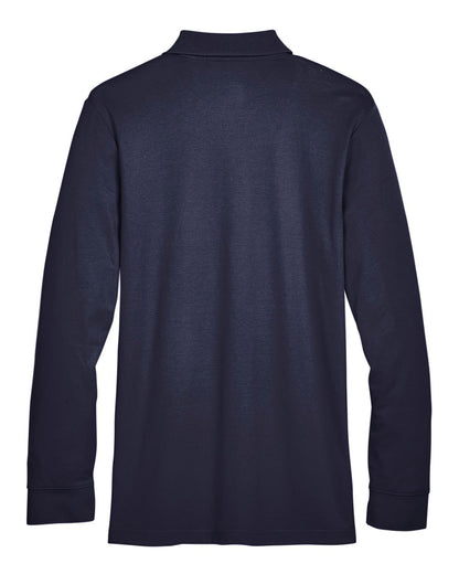 Devon & Jones Men's CrownLux Performance® Plaited Long Sleeve Polo - DG20L
