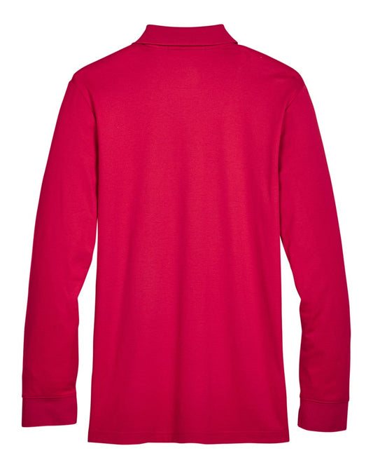Devon & Jones Men's CrownLux Performance® Plaited Long Sleeve Polo - DG20L