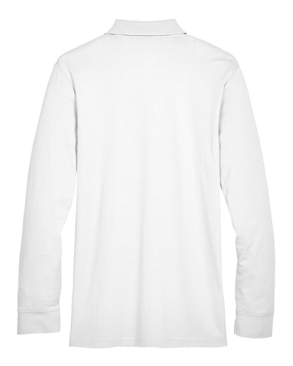 Devon & Jones Men's CrownLux Performance® Plaited Long Sleeve Polo - DG20L
