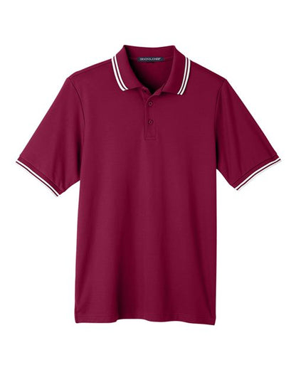 Men's CrownLux Performance® Plaited Tipped Polo