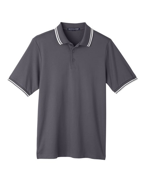 Men's CrownLux Performance® Plaited Tipped Polo