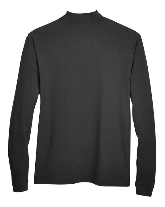 Devon & Jones Unisex Sueded Jersey Mock Neck T-Shirt - D420