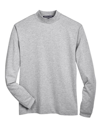 Unisex Sueded Jersey Mock Neck T-Shirt