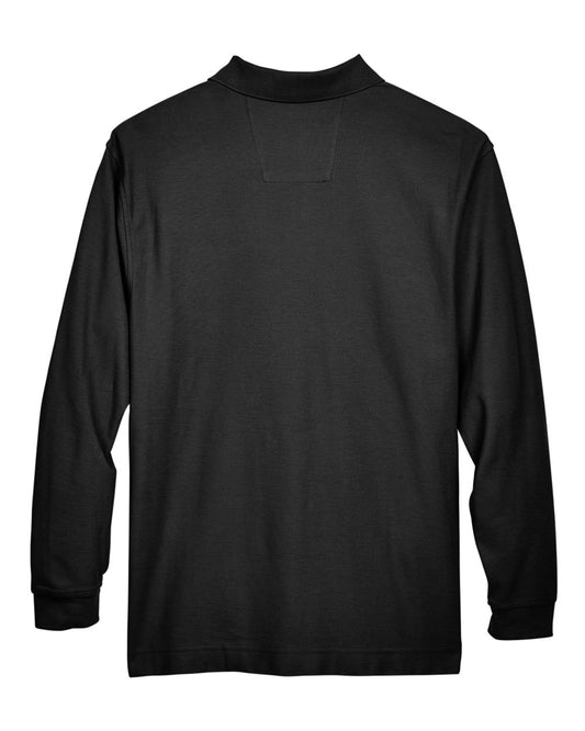 Devon & Jones Men's Pima Piqué Long Sleeve Polo - D110