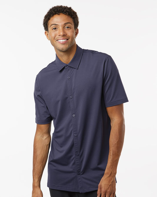 Adidas Button Down Short Sleeve Shirt - A595