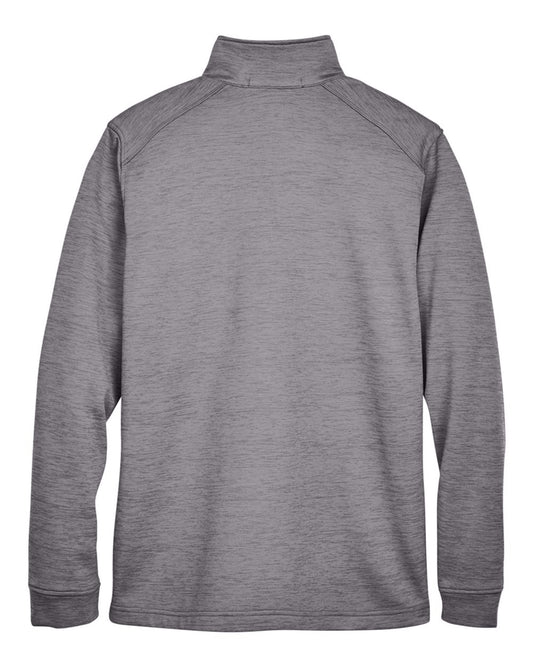 Devon & Jones Men's Newbury Mélange Fleece Quarter-Zip Pullover - DG798