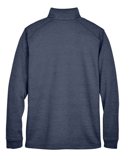 Devon & Jones Men's Newbury Mélange Fleece Quarter-Zip Pullover - DG798
