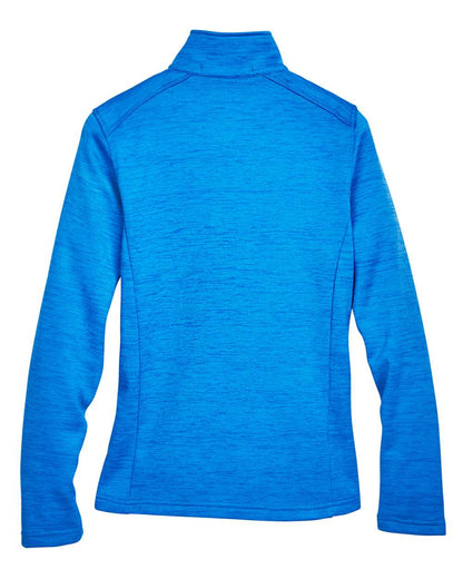 Devon & Jones Women's Newbury Mélange Fleece Quarter-Zip Pullover - DG798W
