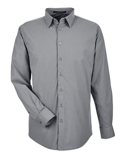 Devon & Jones Men's CrownLux Performance® Tonal Mini Check Woven Dress Shirt - DG535