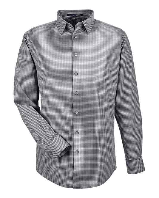 Devon & Jones Men's CrownLux Performance® Tonal Mini Check Woven Dress Shirt - DG535