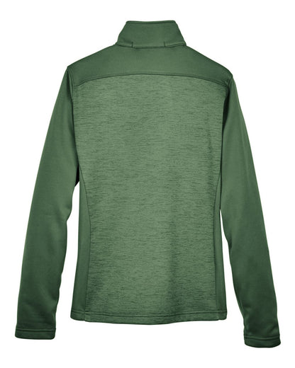 Devon & Jones Women's Newbury Colorblock Mélange Fleece Full-Zip Jacket - DG796W