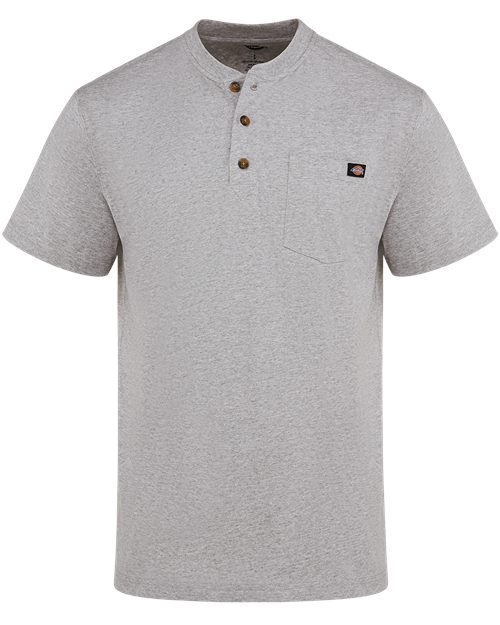 Men's Tall Heavyweight Traditional Short Sleeve Henley