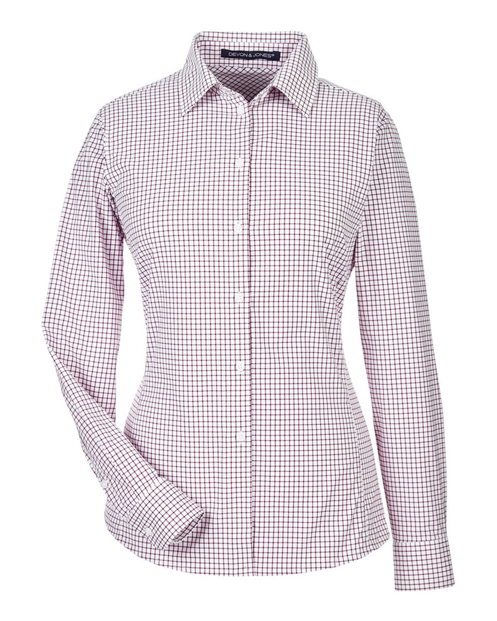 Devon & Jones Women's CrownLux Performance® Micro Windowpane Woven Dress Shirt - DG540W