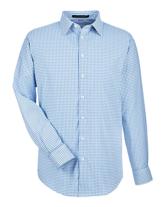 Devon & Jones Men's CrownLux Performance® Micro Windowpane Woven Dress Shirt - DG540
