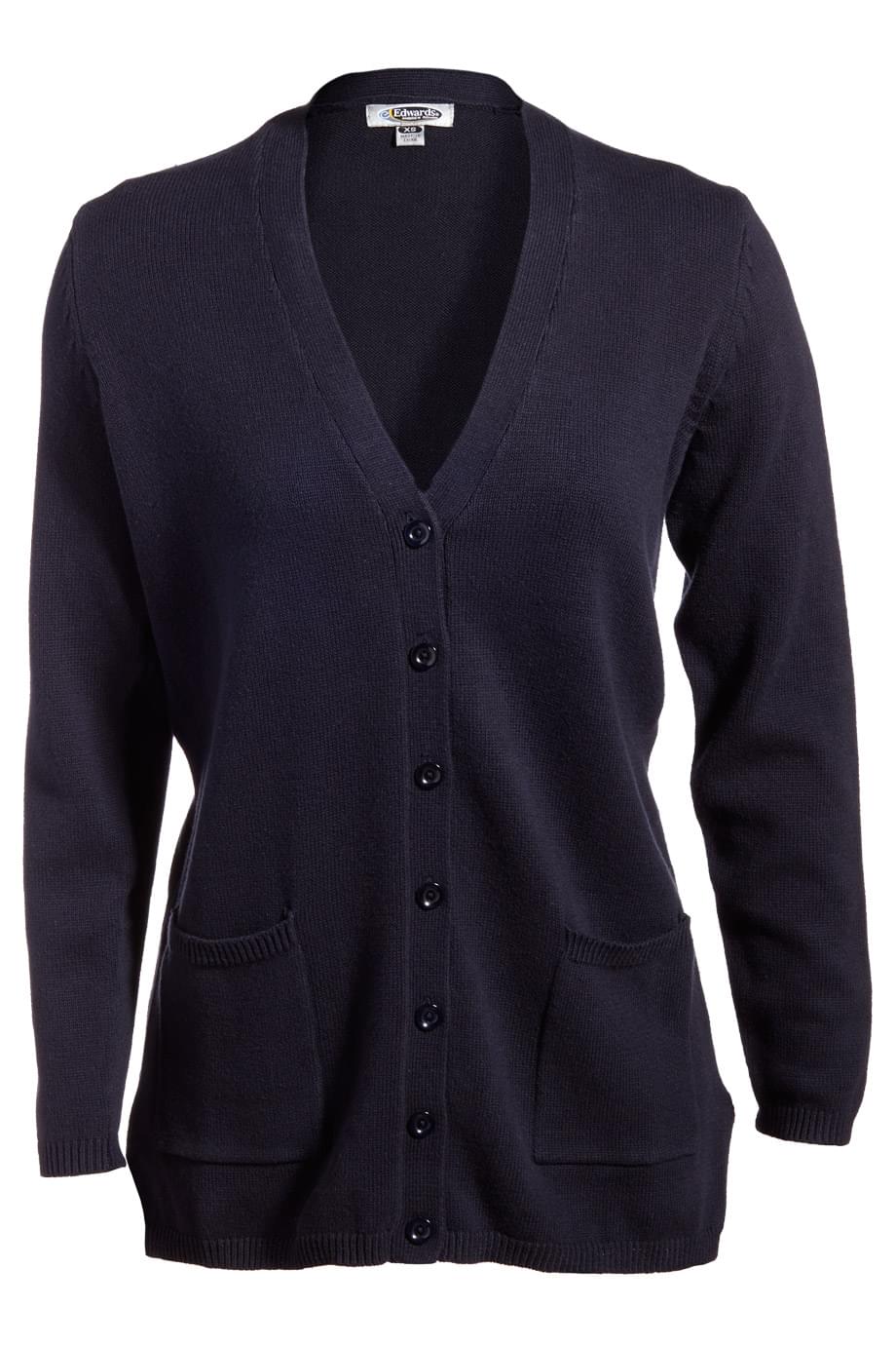 Cotton Blend Ladies Long Cardigan