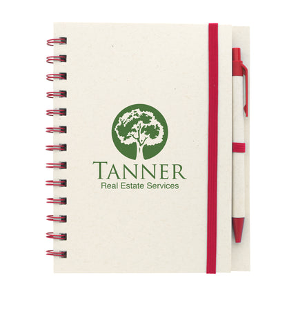 Good Value BoC Recycled Spiral Notebook with Pen-12005