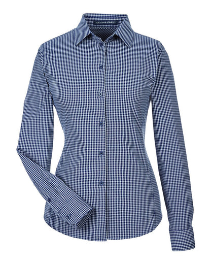Devon & Jones Women's CrownLux Performance® Tonal Mini Check Woven Dress Shirt - DG535W