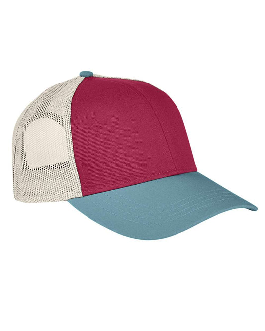Authentic Pigment Tri-Color Trucker Cap - AP1919
