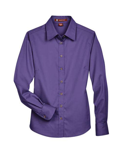 Women's Easy Blend™ Long Sleeve Twill Dress Shirt with Stain-Release