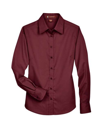 Women's Easy Blend™ Long Sleeve Twill Dress Shirt with Stain-Release