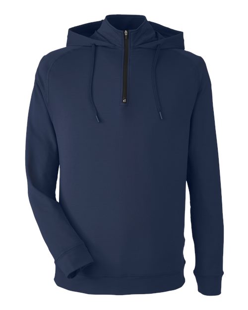 Unisex Vandyke Quarter-Zip Hooded Pullover