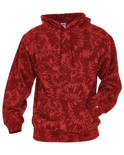 Unisex Tie-Dyed Triblend Hooded Sweatshirt