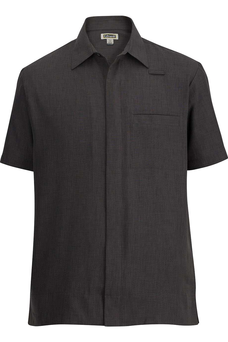 Batiste Ss Cafe Shirt W/Inset Pocket $ Zip Front - 1224CN