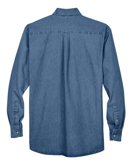 Harriton Men's Long Sleeve Denim Shirt - M550