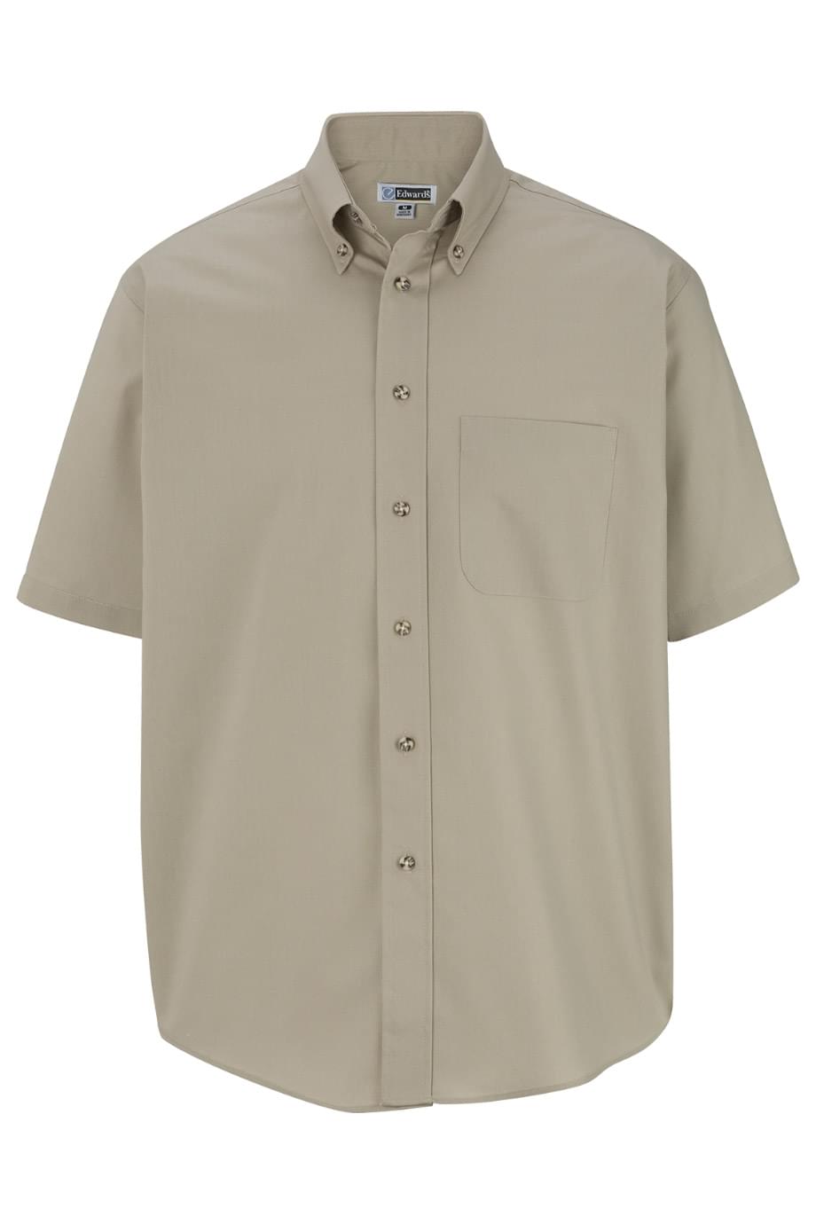 Easy Care Poplin Short Sleeve Mens Shirt - 1230