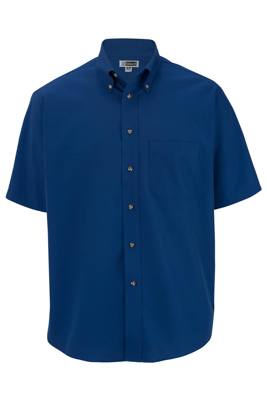 Easy Care Poplin Short Sleeve Mens Shirt