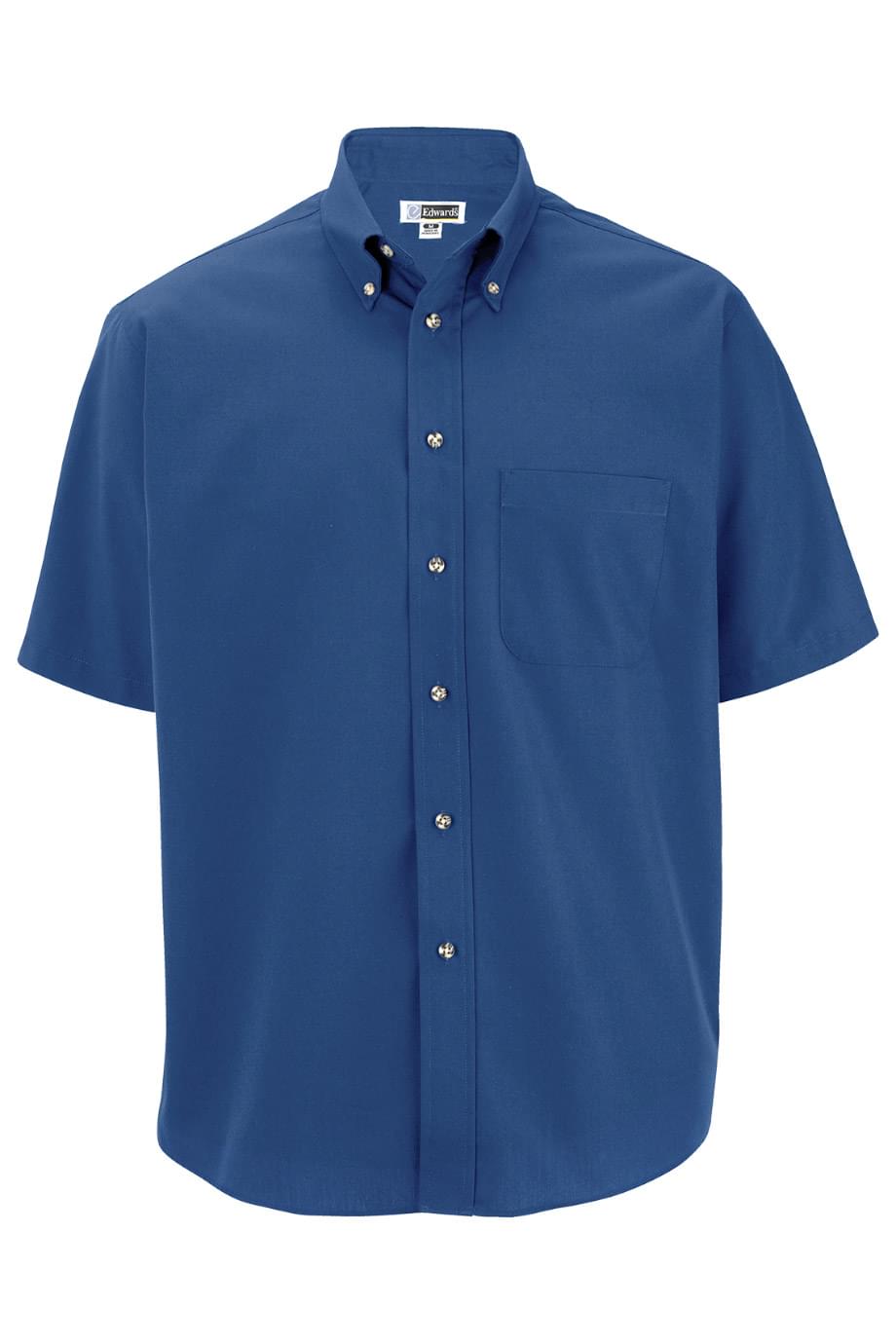 Easy Care Poplin Short Sleeve Mens Shirt