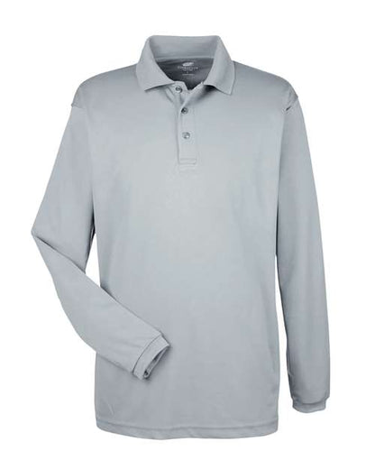 Men's Cool & Dry Long Sleeve Mesh Piqué Polo