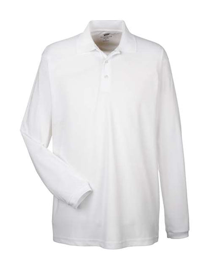 Men's Cool & Dry Long Sleeve Mesh Piqué Polo