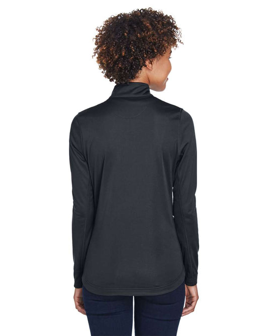 UltraClub Women's Cool & Dry Sport Quarter-Zip Pullover - 8230L