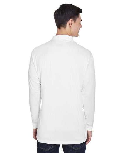 UltraClub Men's Cool & Dry Sport Long Sleeve Polo - 8405LS