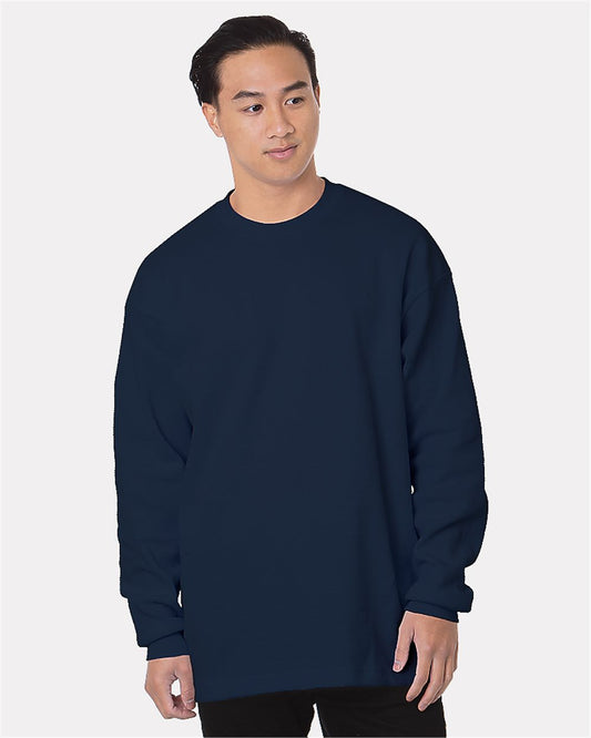 Bayside USA-Made Heavyweight Waffle Knit Thermal - 8205