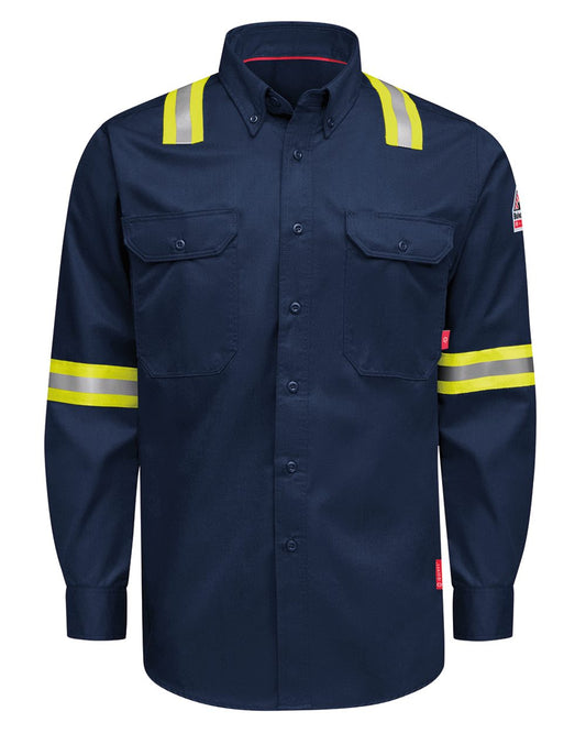 Bulwark Nomex® Comfort Enhanced-Vis Woven Long Sleeve Shirt - QS26EVH