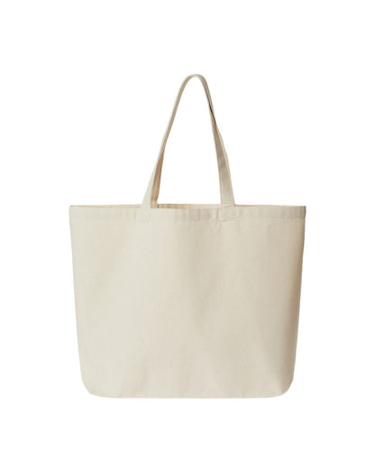 OAD Jumbo Recycled Midweight Gusseted Canvas Tote - OAD108R