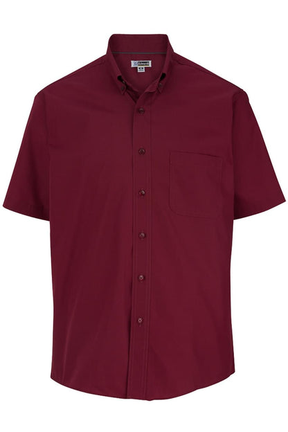 Lightweight Poplin Short Sleeve Mens Shirt - 1245