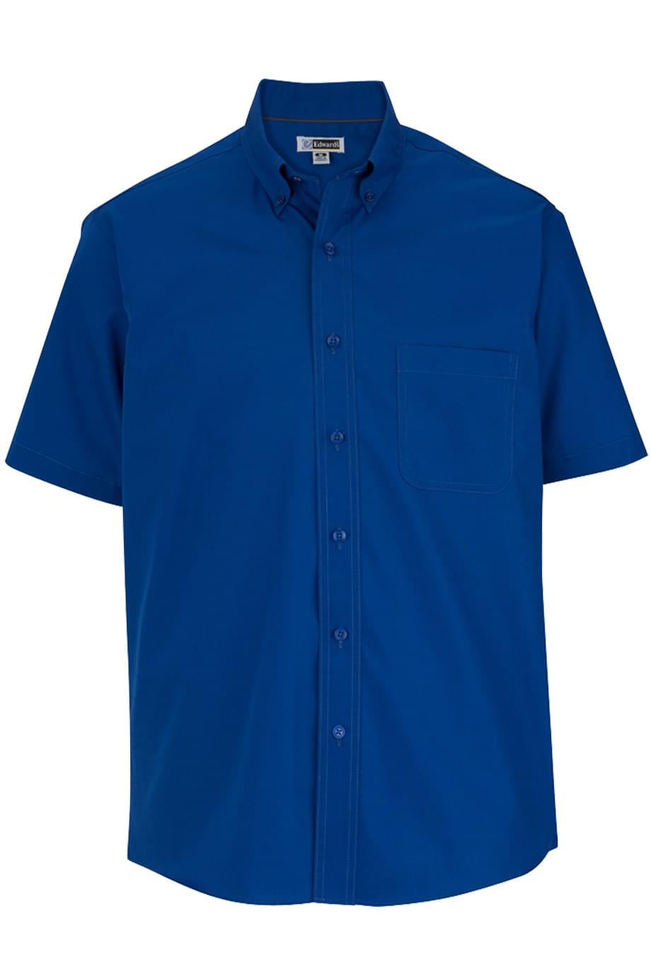 Lightweight Poplin Short Sleeve Mens Shirt