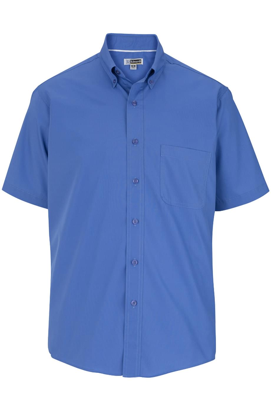 Lightweight Poplin Short Sleeve Mens Shirt