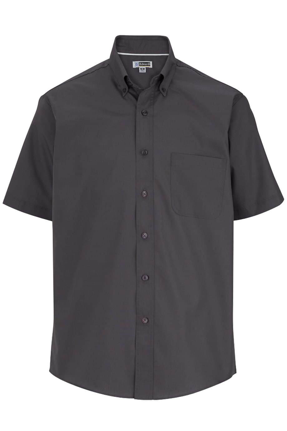 Lightweight Poplin Short Sleeve Mens Shirt - 1245
