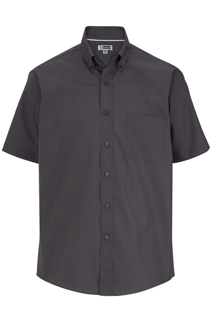 Lightweight Poplin Short Sleeve Mens Shirt - 1245