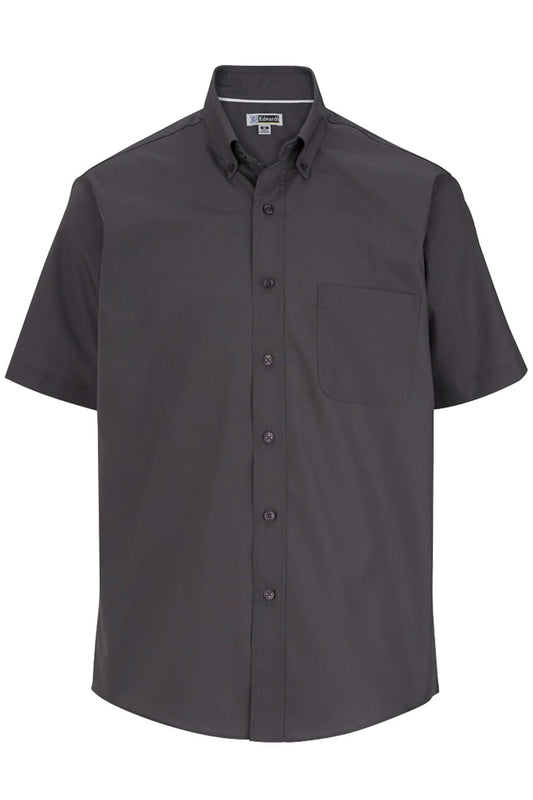 Lightweight Poplin Short Sleeve Mens Shirt - 1245