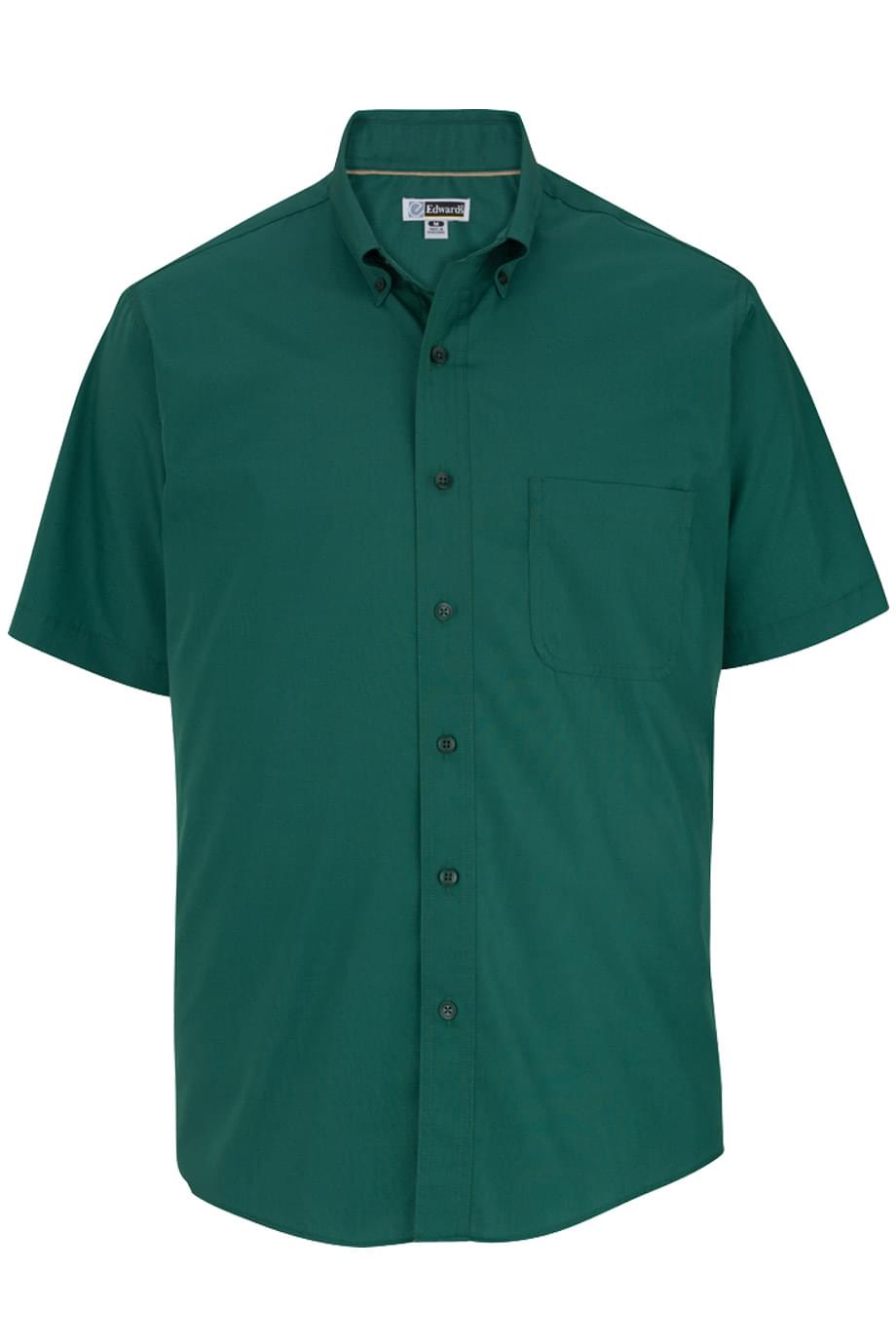 Lightweight Poplin Short Sleeve Mens Shirt - 1245