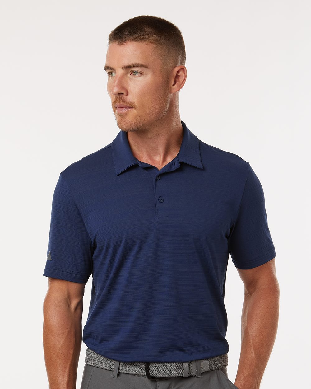 Adidas Textured Stripe Polo - A704